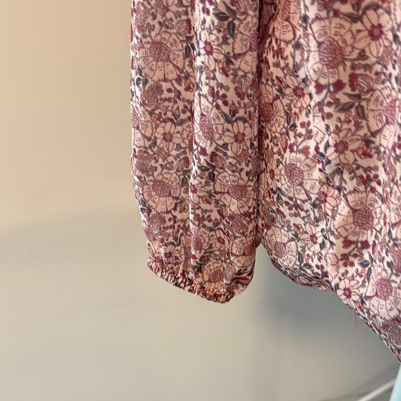 Liverpool Pink Floral Sheer Blouse Size XL - Picture 5 of 9